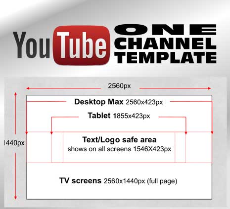 YouTube One Channel Template for Xara
