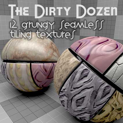 The Dirty Dozen 12 grungy seamless tiling textures