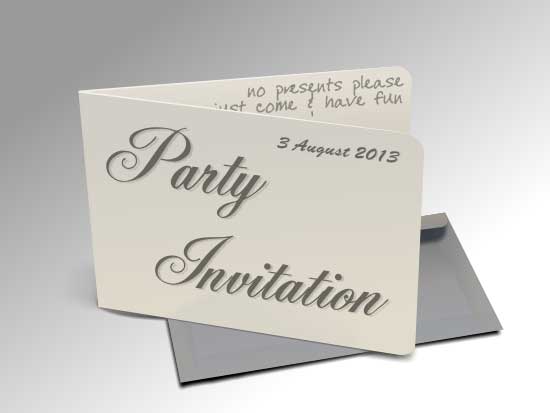 Finished Party Invitation