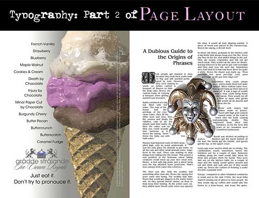 Typography Part 2 of Page Layout
