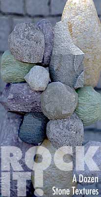 Rock It! A dozen stone textures.