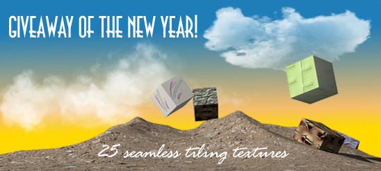 Giveaway of the New Year 25 seamless tiling textures